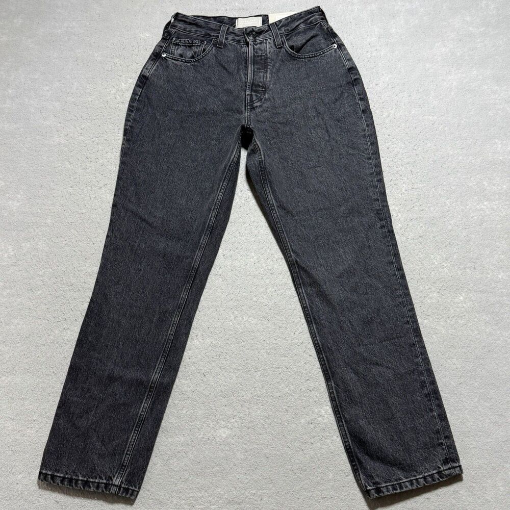 Everlane The Curvy '90s Cheeky Straight Jean Women’s 28 Washed Black NWT
